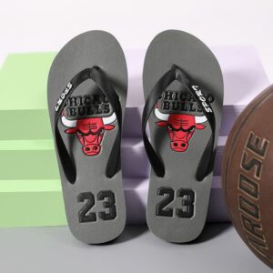 Men’s Athletic Slides with Graphic Red Bull Print